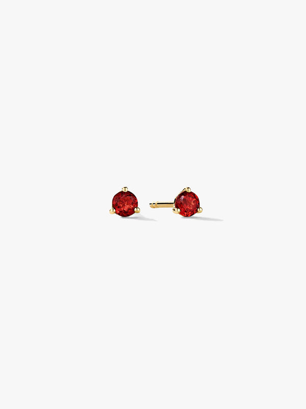 Mini Garnet Studs - Stud Earrings - OOTDY