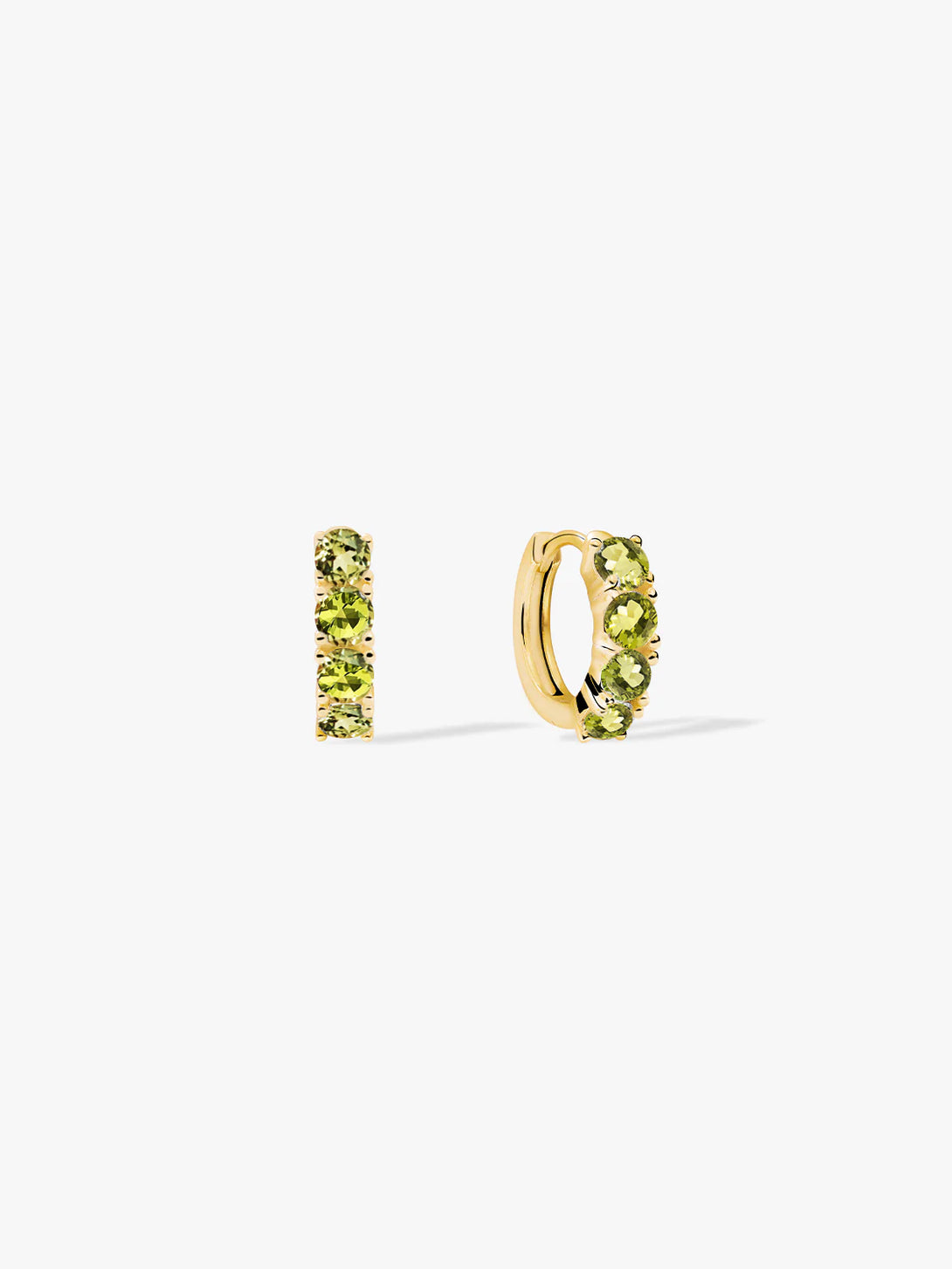 Peridot Huggies - Huggie Earrings - OOTDY