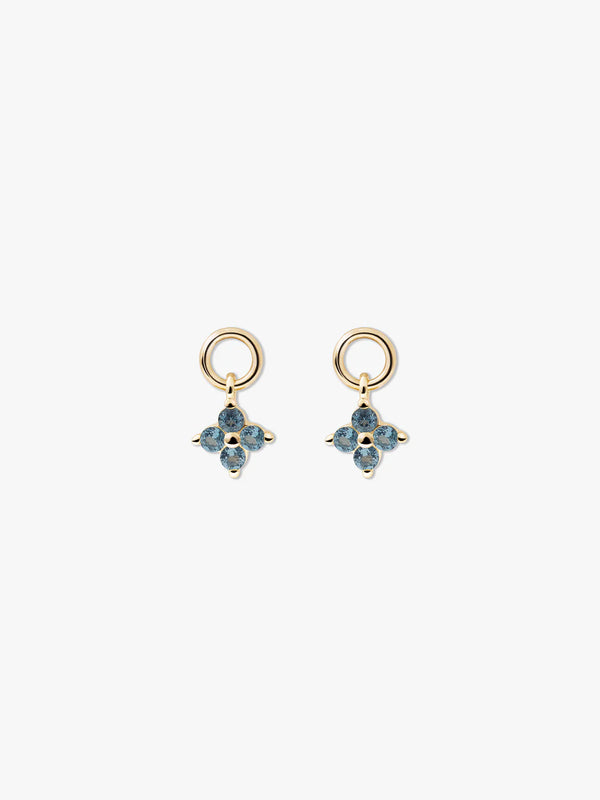 Blue Topaz Cluster Charm