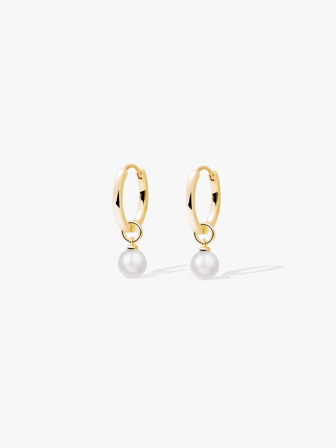 Pearl Charm Huggie Drops - Drop Earrings - OOTDY