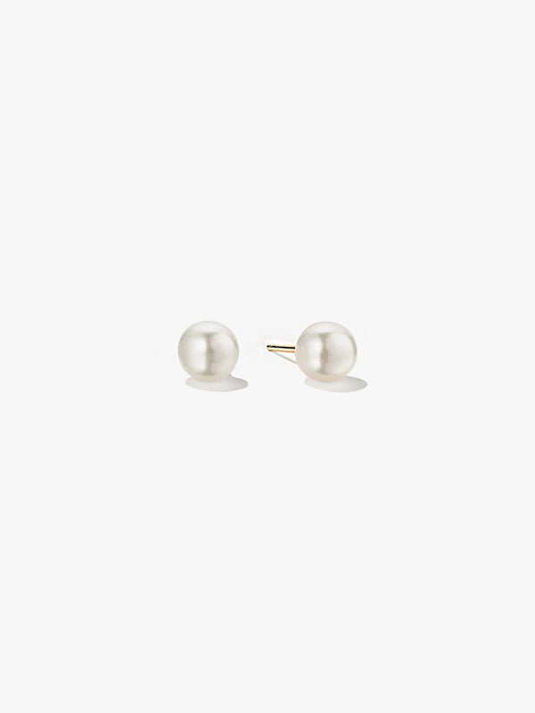 Large Pearl Studs - Stud Earrings - OOTDY