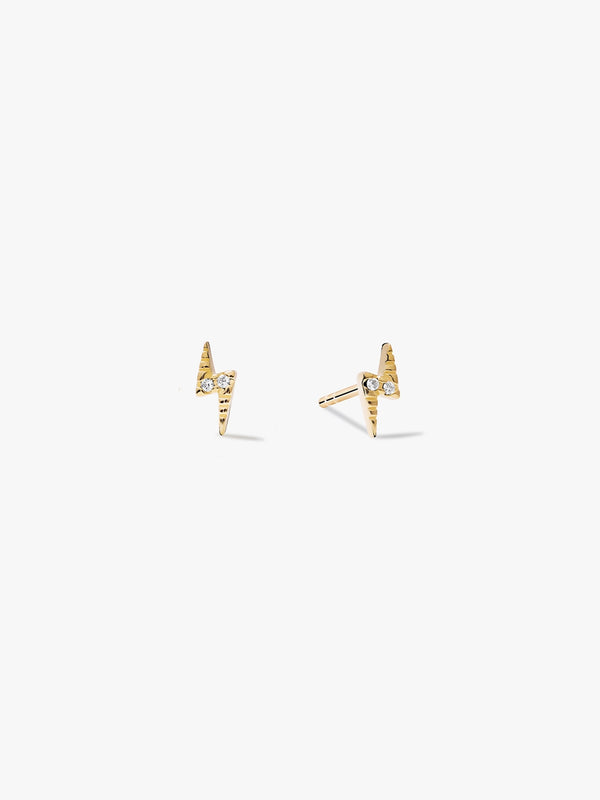 Mini Lightning Sapphire Studs