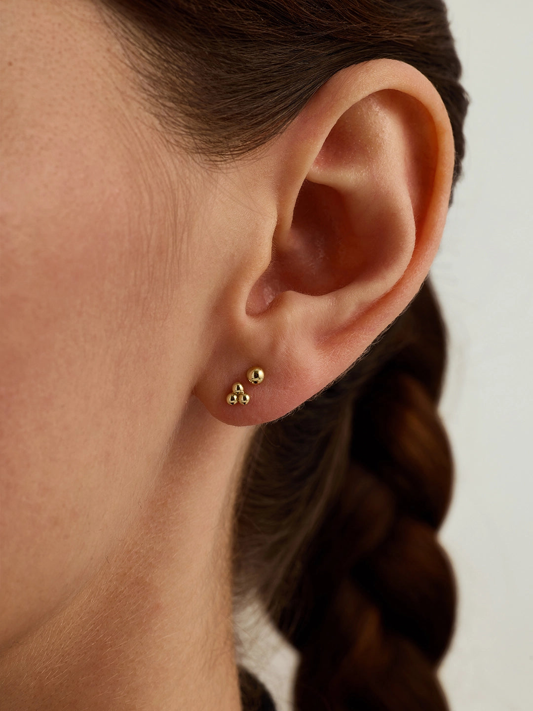 Trio Sphere Studs - Stud Earrings - OOTDY