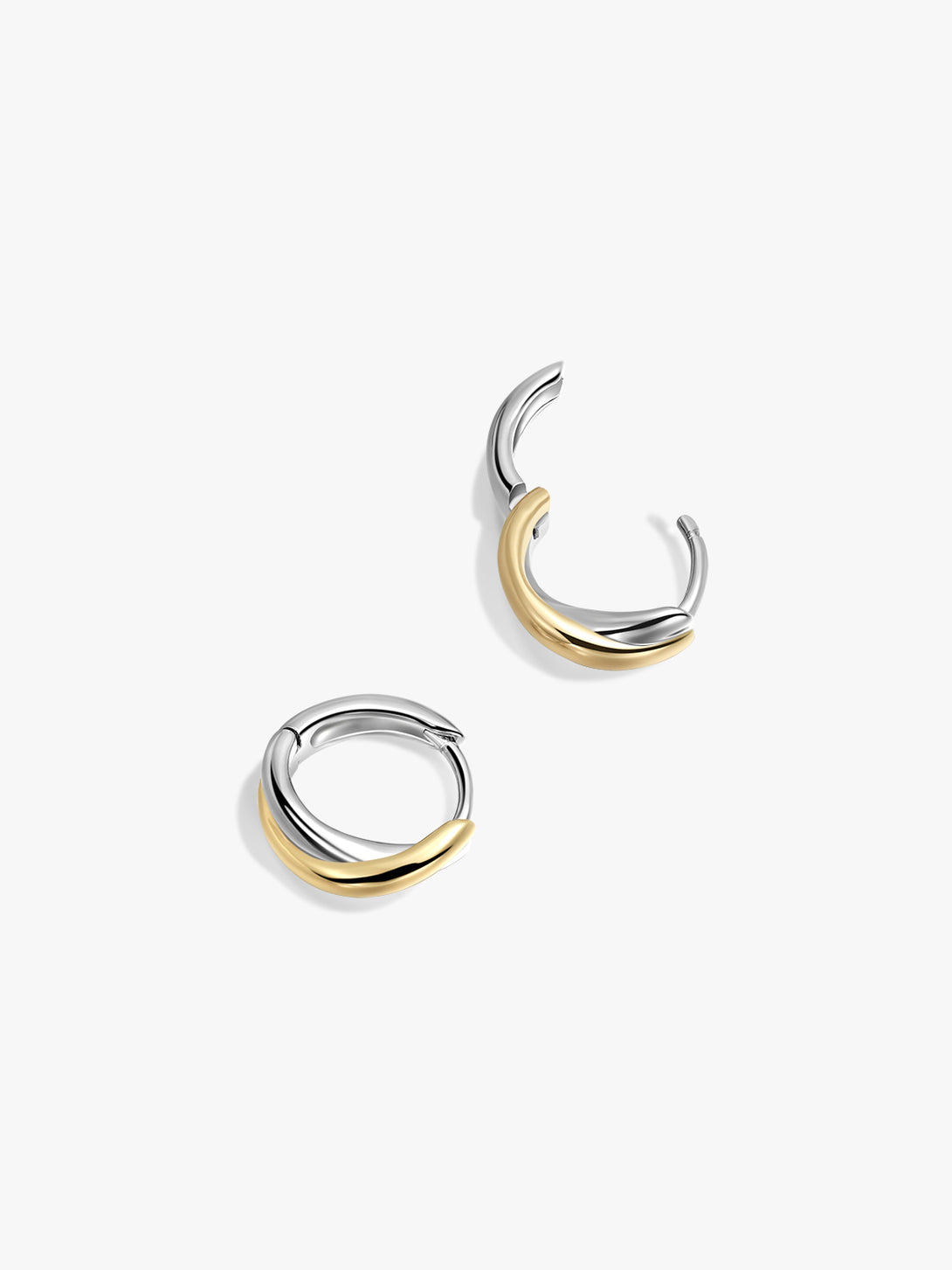 Mixed Crossover Huggies - Huggie Earrings - OOTDY