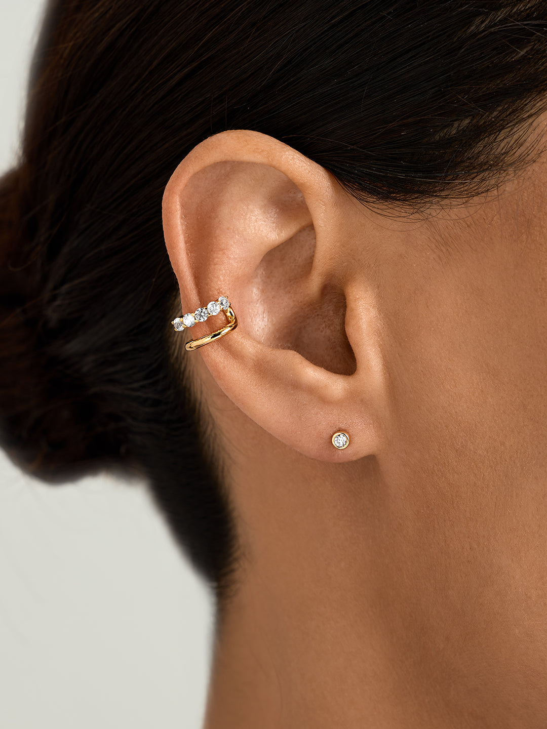 Sapphire Double Ear Cuff - Ear Cuffs - OOTDY