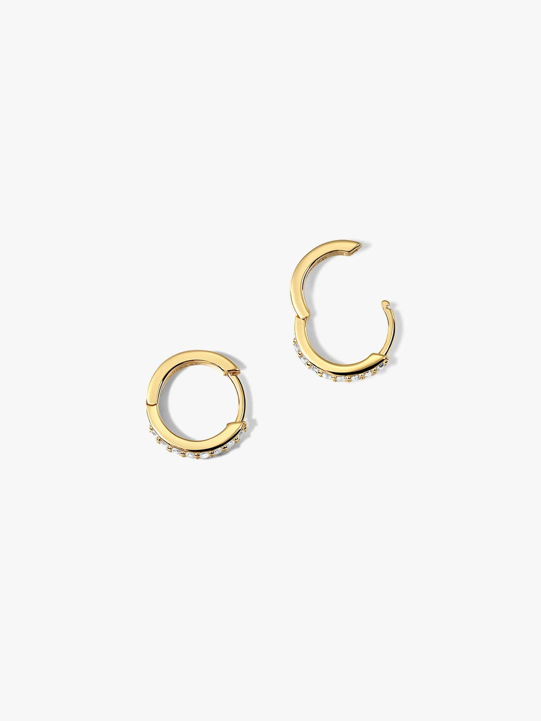 Classic Mini Pave Huggies - Huggie Earrings - OOTDY