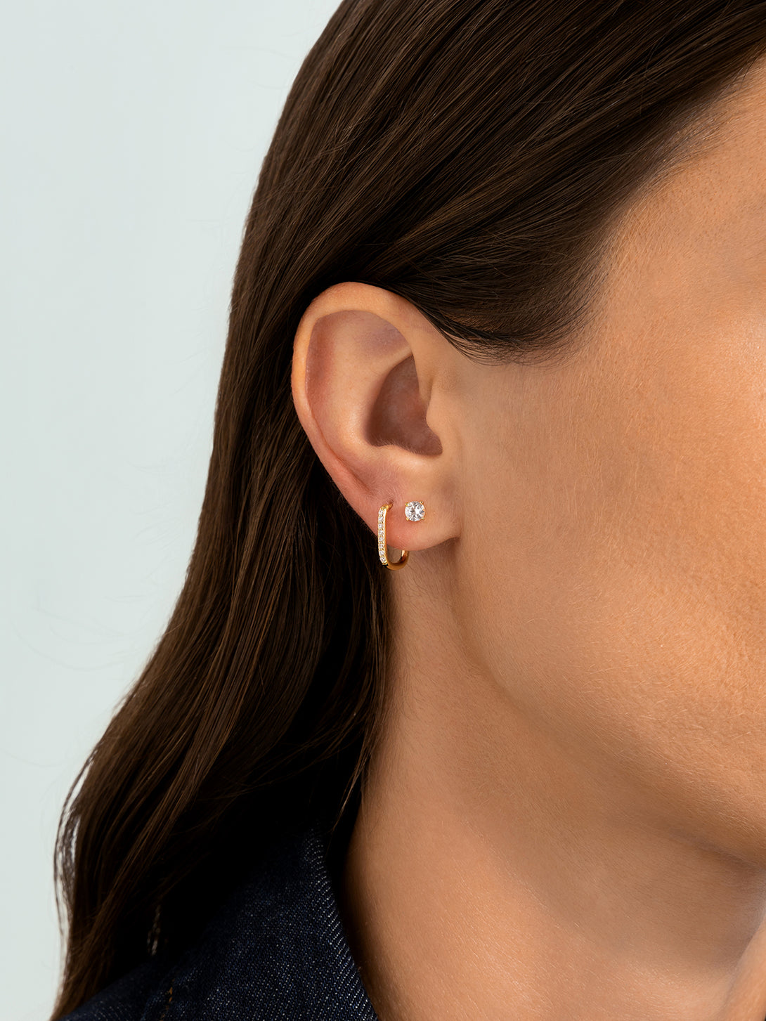 Large Sapphire Studs - Stud Earrings - OOTDY