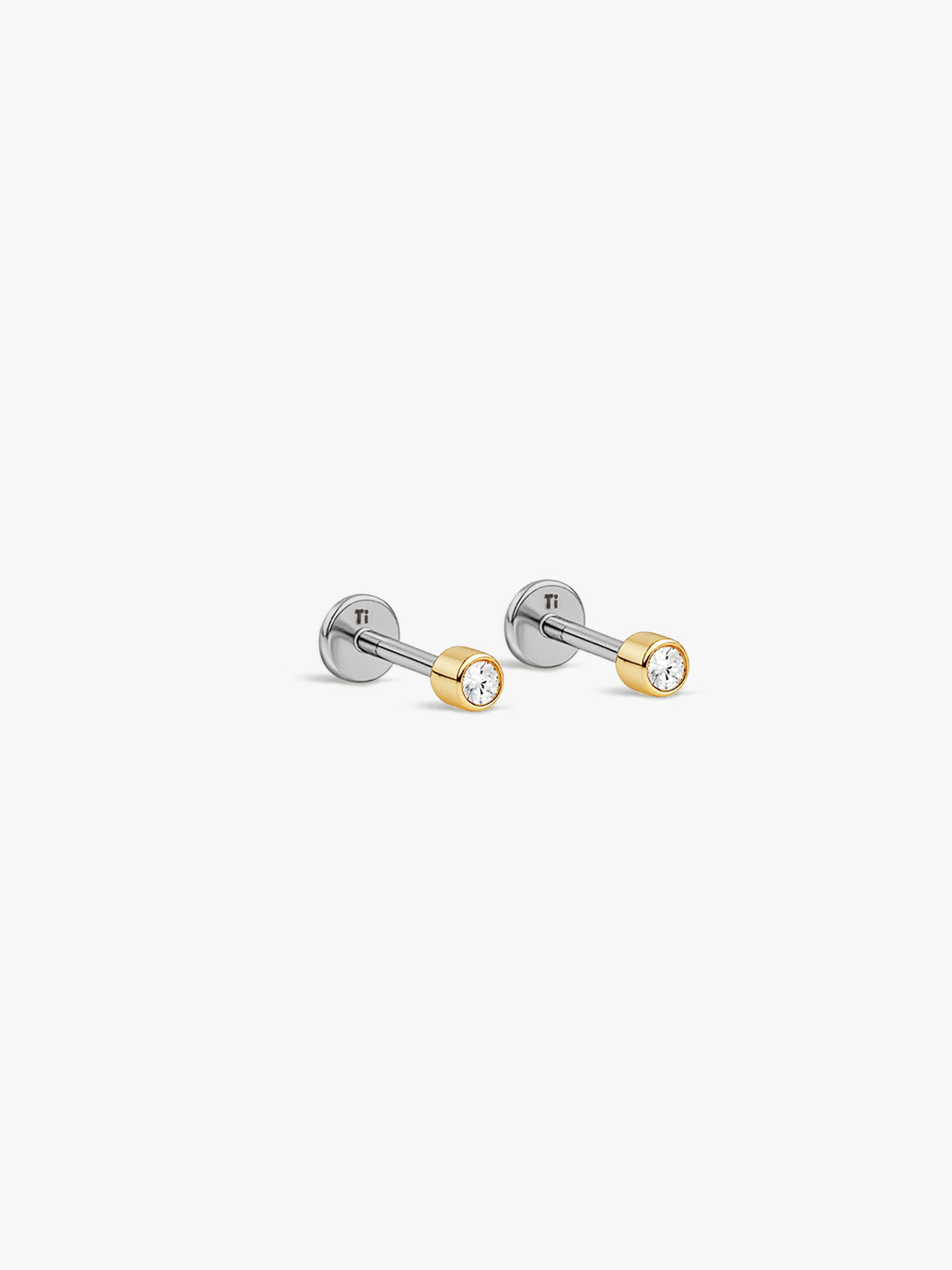 Silver Tiny Sapphire Flat Back Studs - Flat Back Studs - OOTDY
