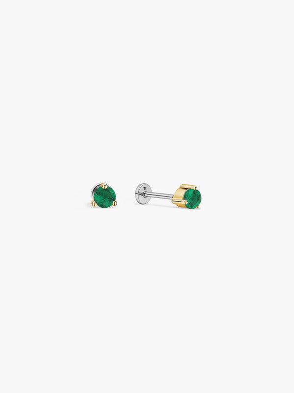Emerald Flat Back Stud - Flat Back Studs - OOTDY