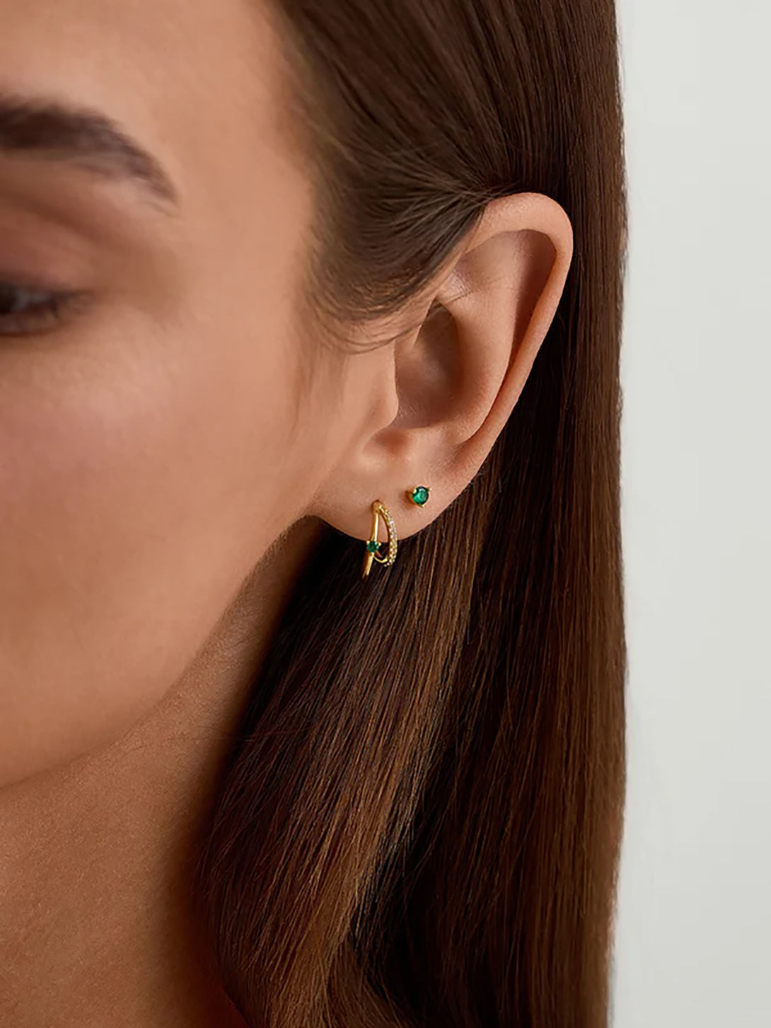 Emerald Flat Back Stud - Flat Back Studs - OOTDY