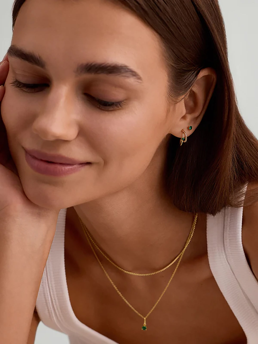 Emerald Flat Back Stud - Flat Back Studs - OOTDY