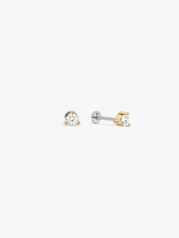 Silver Sapphire Flat Back Studs - Flat Back Studs - OOTDY