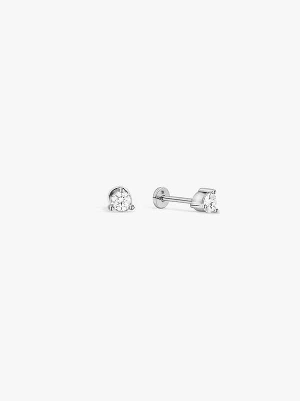 Silver Sapphire Flat Back Studs - Flat Back Studs - OOTDY