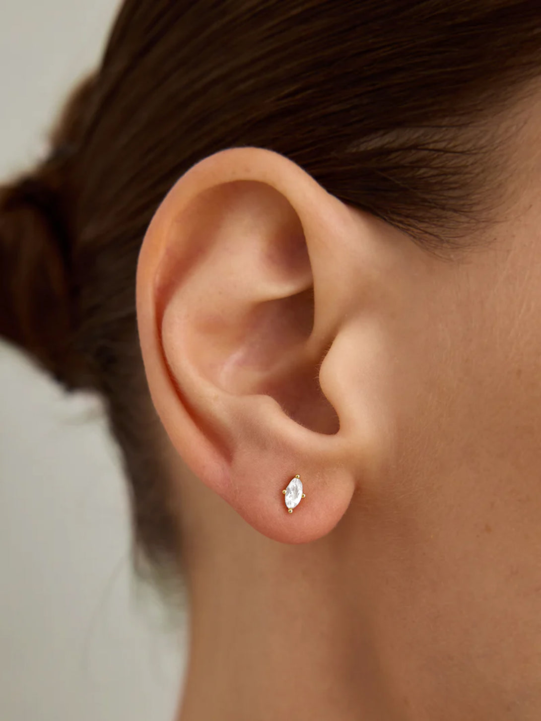 Marquise Cut Sapphire Flat Back Studs - Stud Earrings - OOTDY