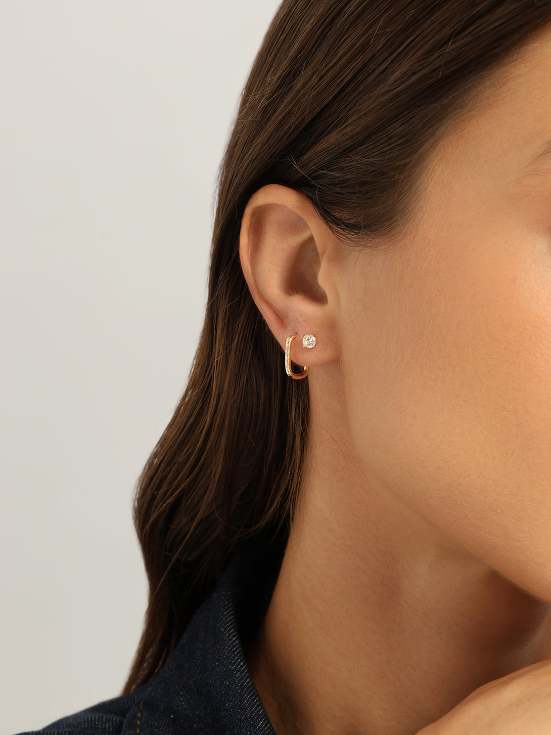 Large Diamond Studs - Stud Earrings - OOTDY