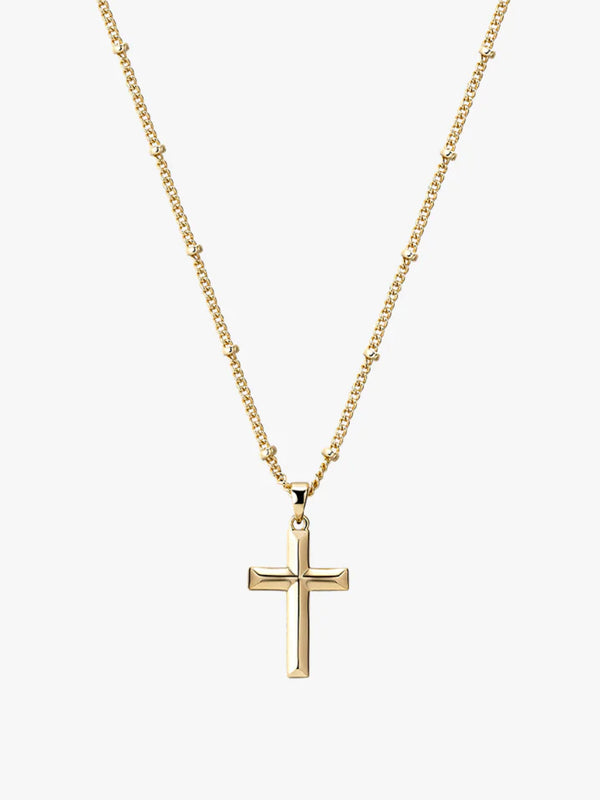 Edge Cross Necklace