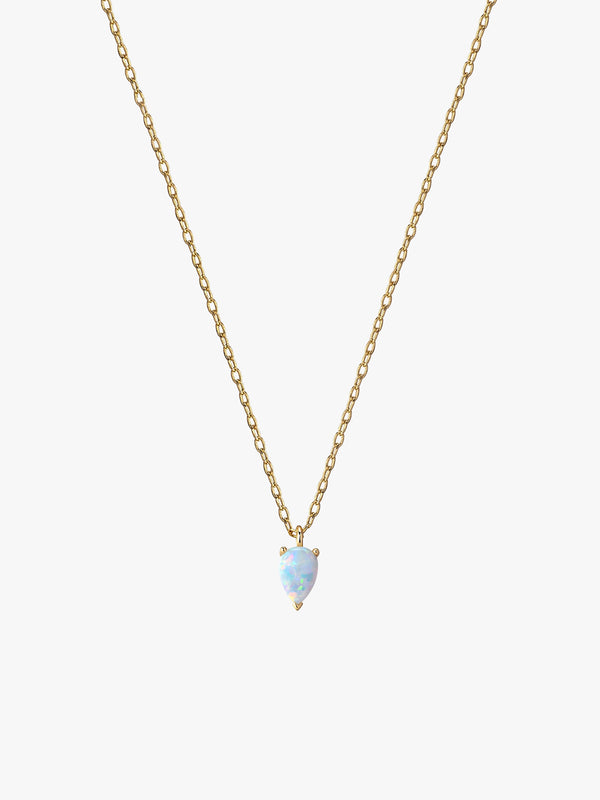 Teardrop Opal Necklace - Pendant Necklaces - OOTDY