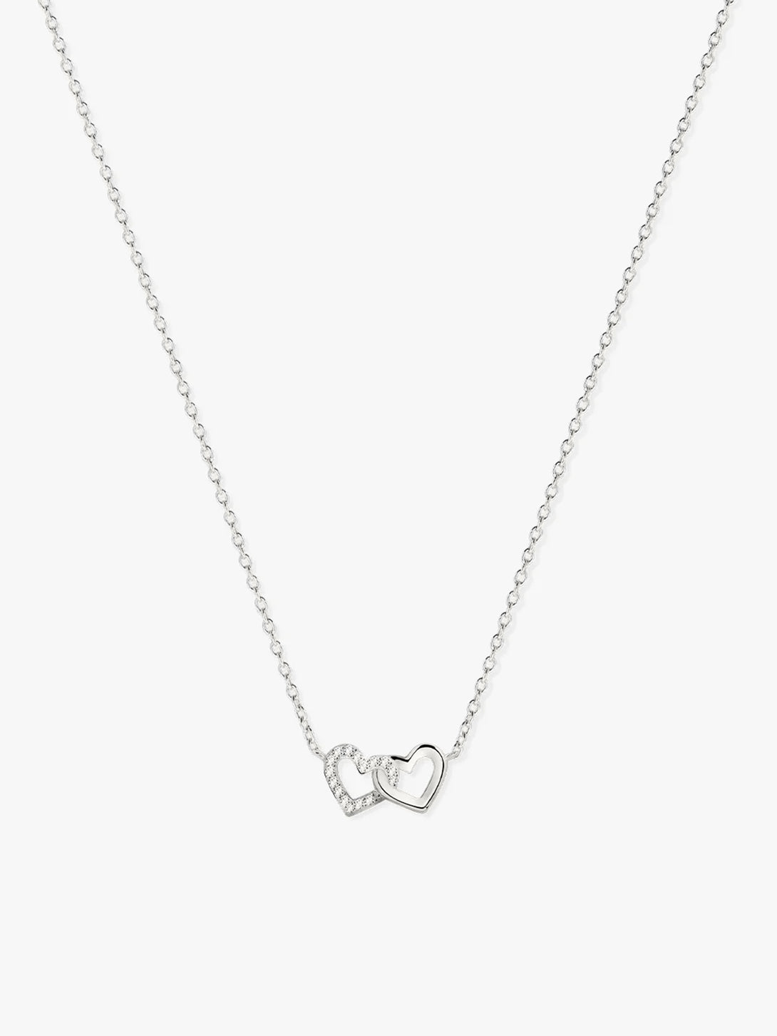 Silver Heart Linked Necklace - Pendant Necklaces - OOTDY