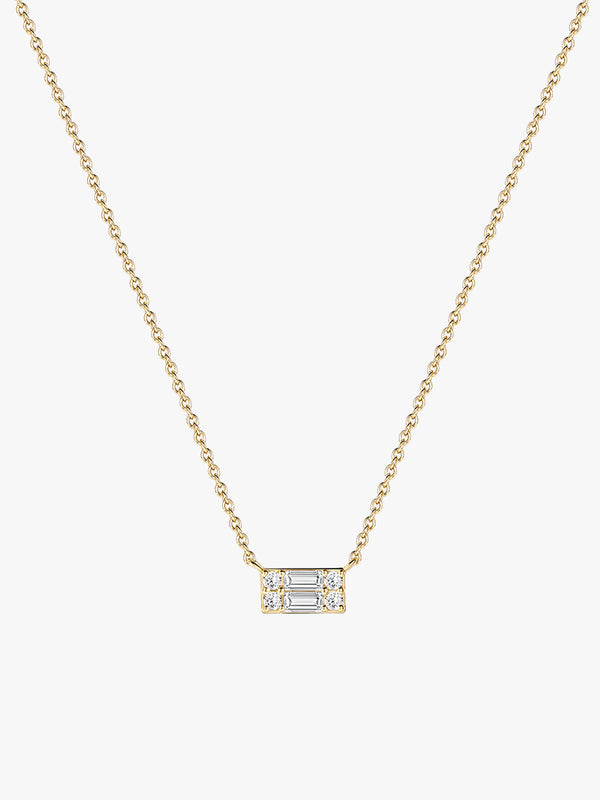 Baguette Crystal Illusion Necklace