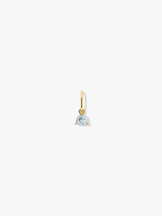 Aquamarine Necklace Charm