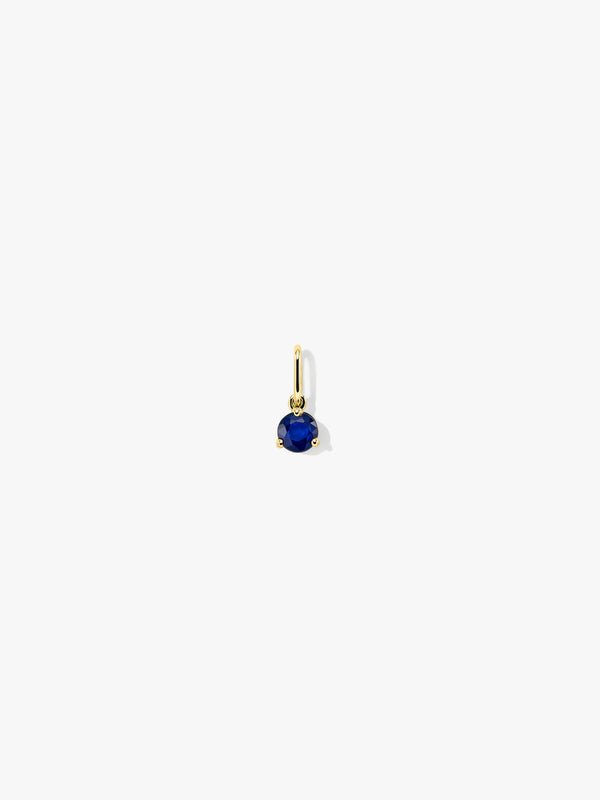 Blue Sapphire Necklace Charm