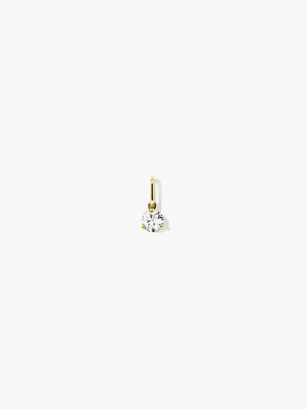 White Sapphire Necklace Charm