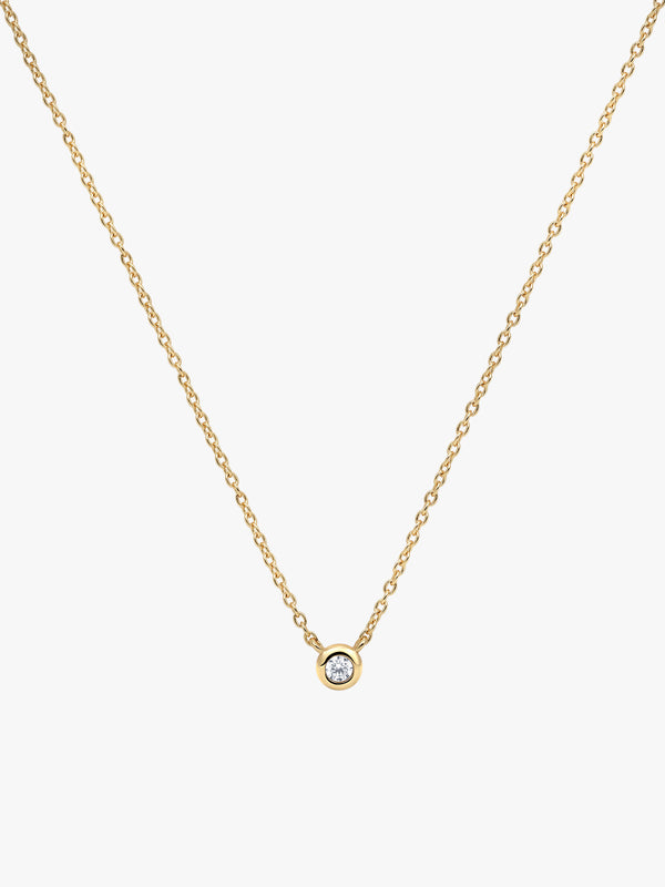 Bezel Sapphire Necklace - Pendant Necklaces - OOTDY