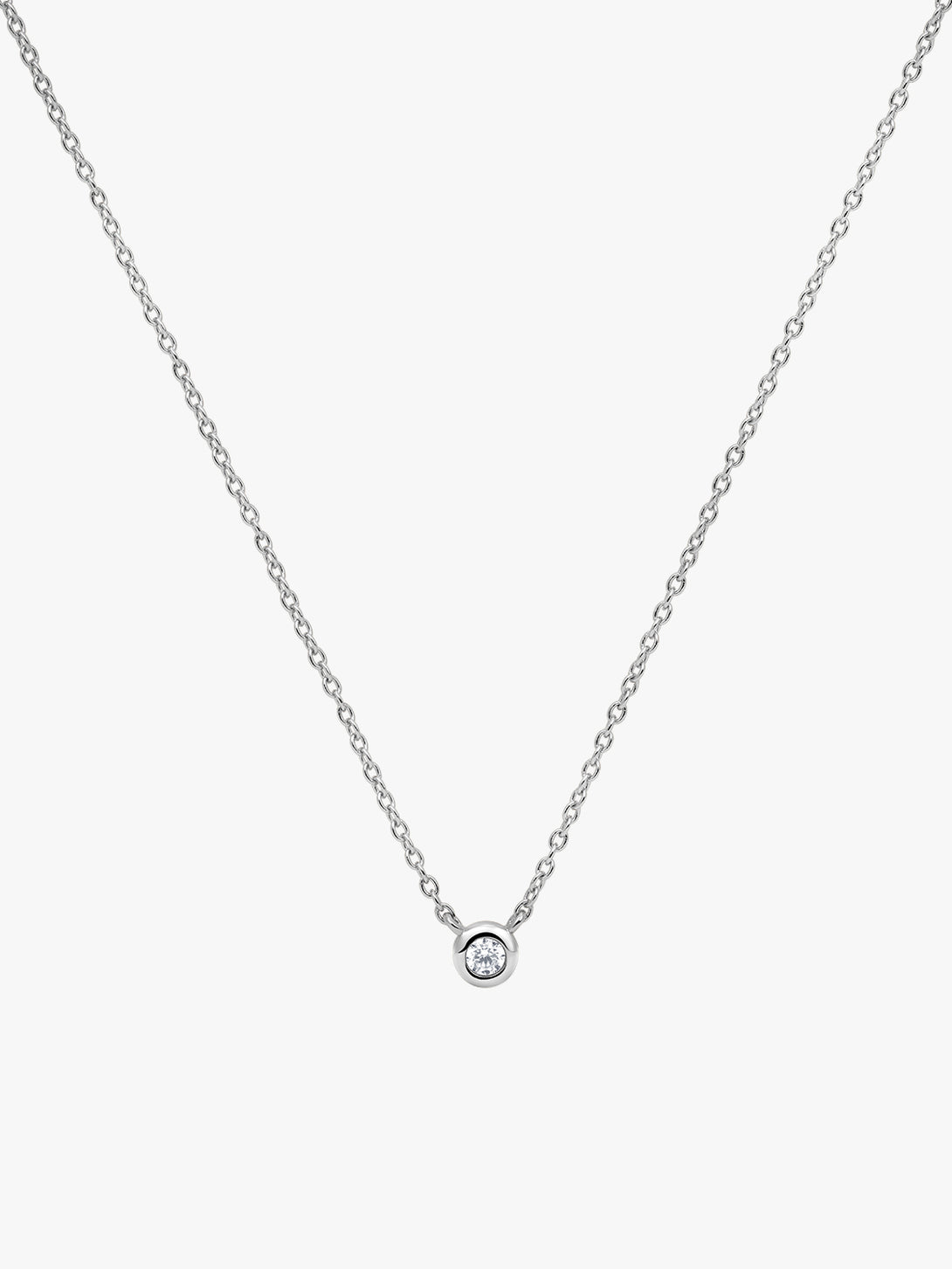 Bezel Sapphire Necklace - Pendant Necklaces - OOTDY
