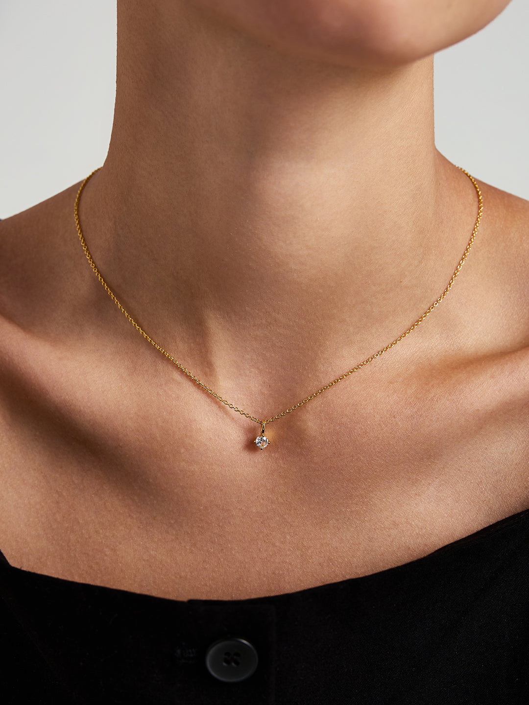 Round Sapphire Necklace - Pendant Necklaces - OOTDY