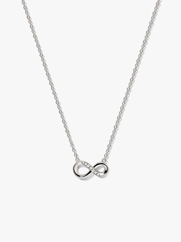 Silver Infinity Loop Necklace