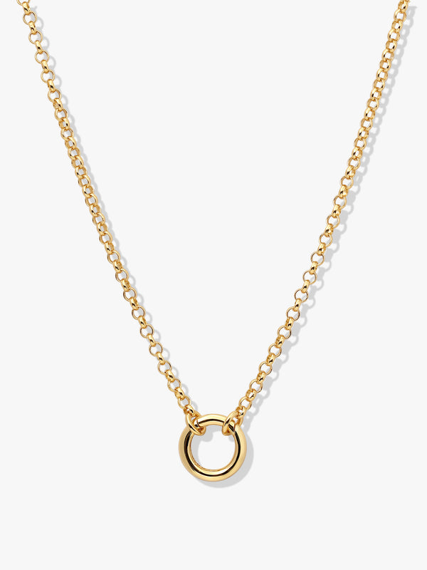 Rolo Chain Charm Necklace - Chain Necklace - OOTDY