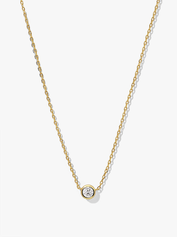 Bezel Large Sapphire Necklace - Pendant Necklace - OOTDY