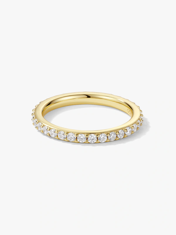 Crystal Eternity Band Ring