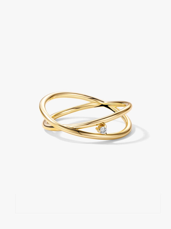 Overlapping Crystal Statement Ring