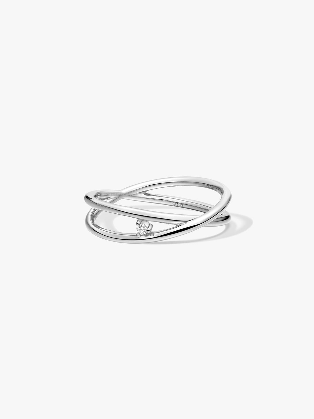 Overlapping Crystal Statement Ring - Stackable Rings - OOTDY