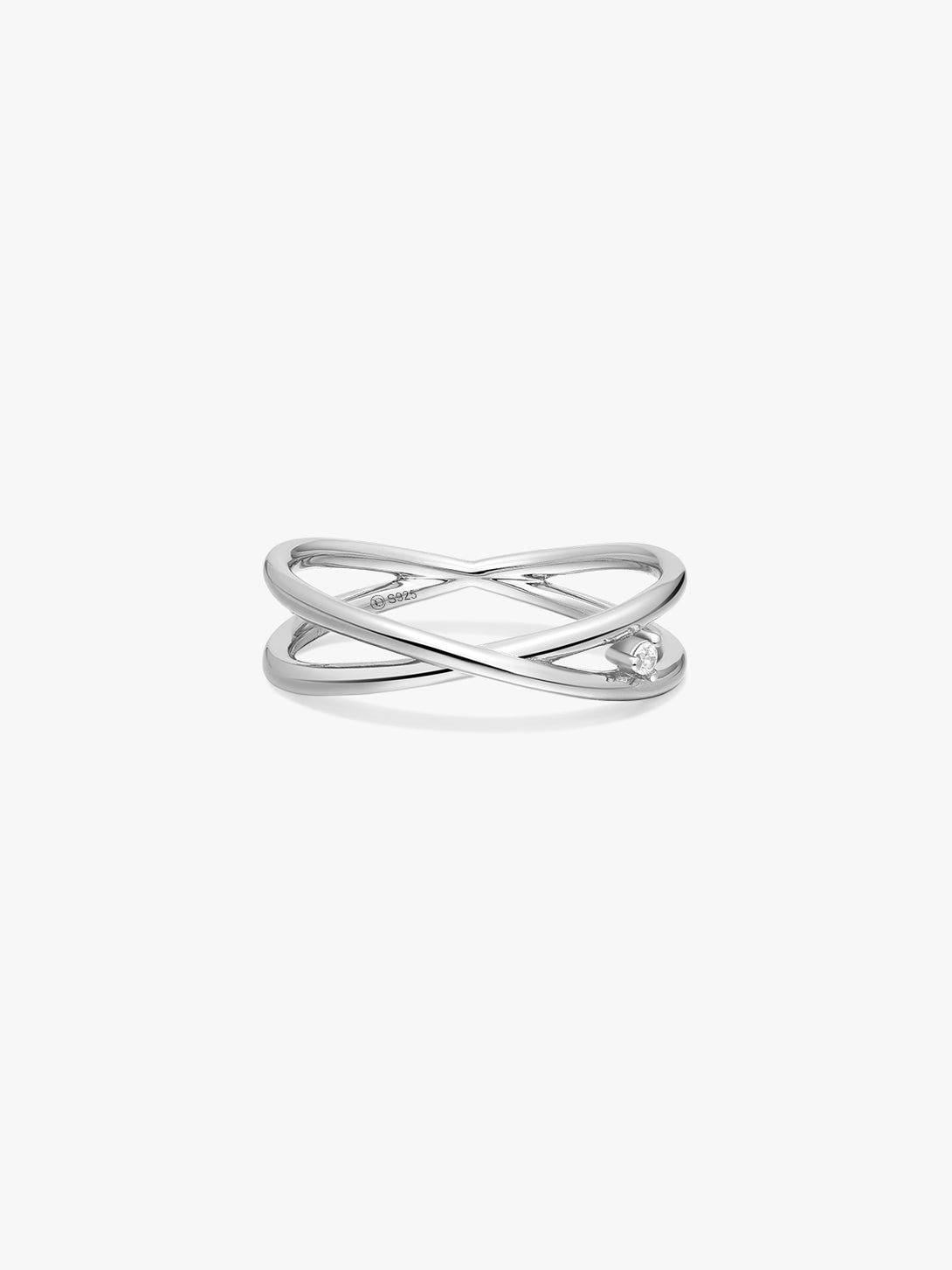 Overlapping Crystal Statement Ring - Stackable Rings - OOTDY