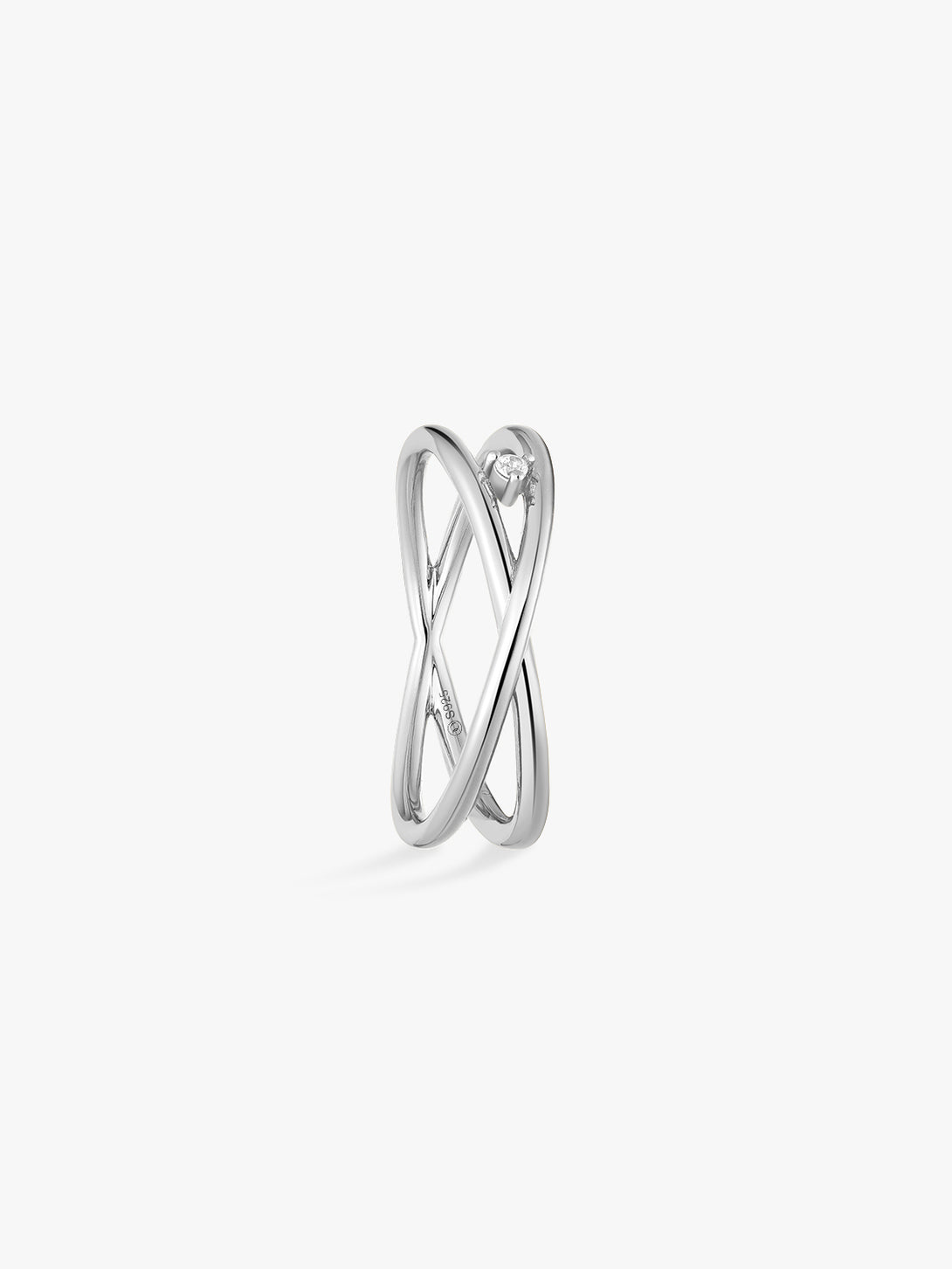 Overlapping Crystal Statement Ring - Stackable Rings - OOTDY