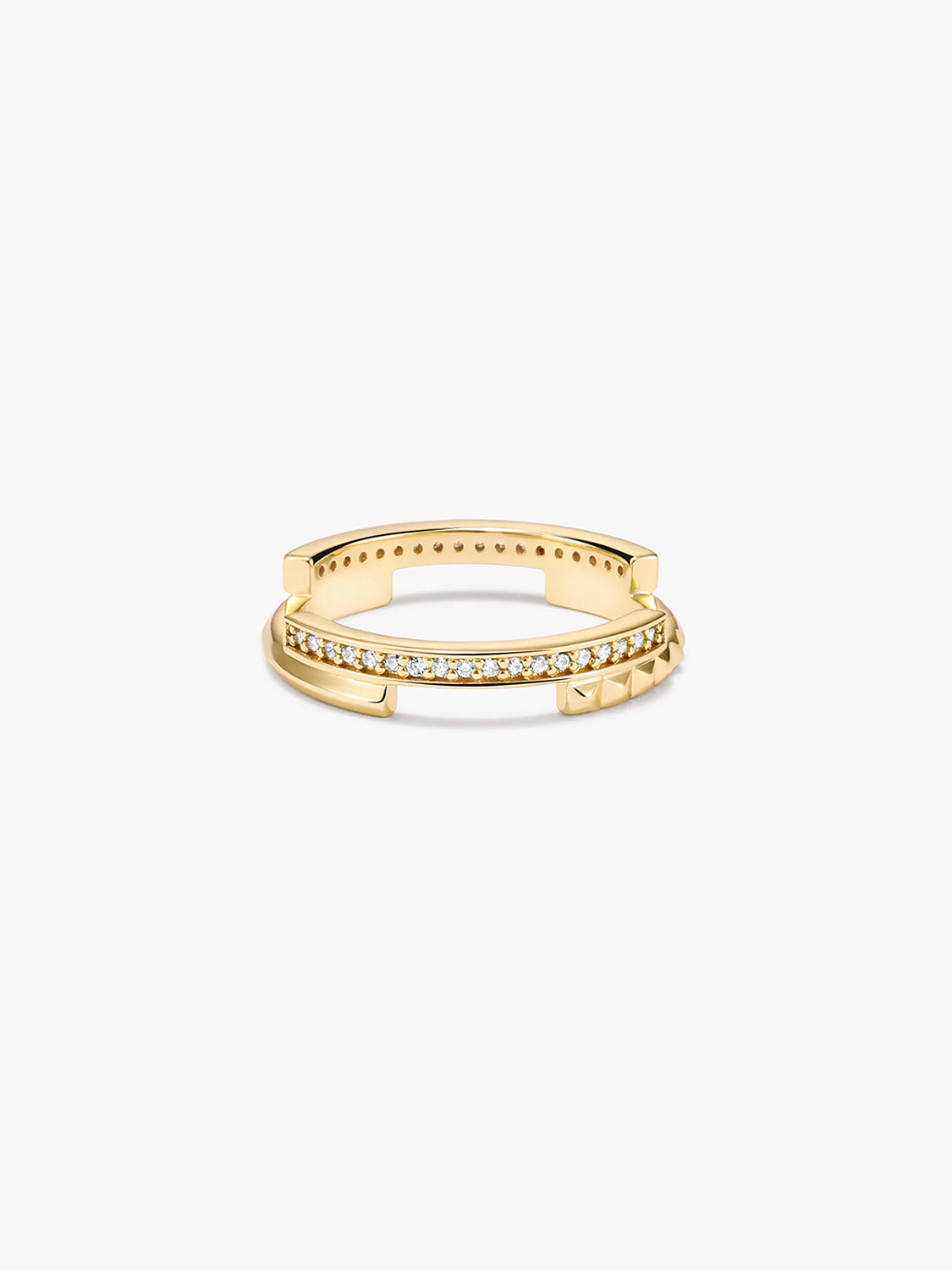 Pave Double Layer Ring – OOTDY