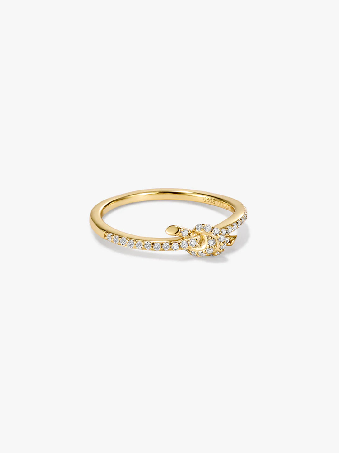 Knot Half Pave Ring - Statement Rings - OOTDY