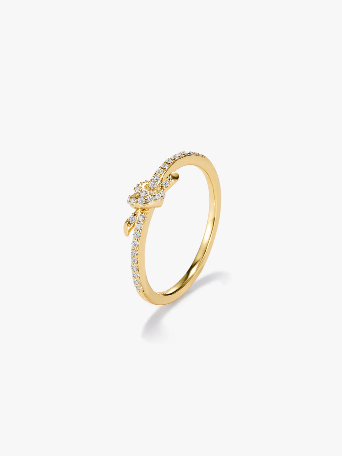 Knot Half Pave Ring - Statement Rings - OOTDY