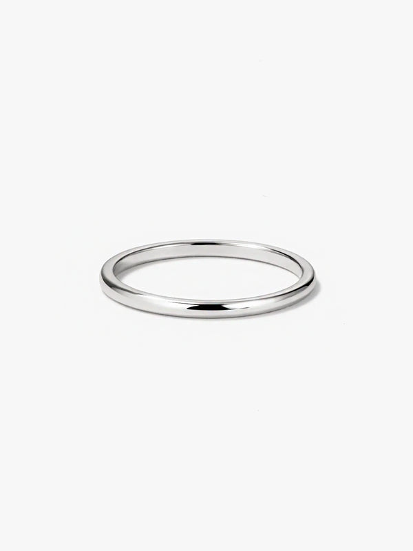 Silver Thin Stacker Ring - Delicate Rings - OOTDY