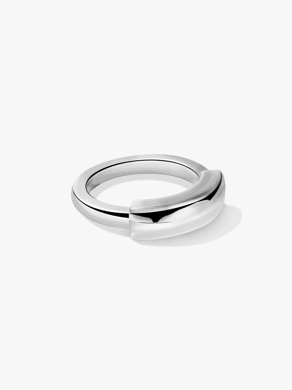 Silver Tube Ring