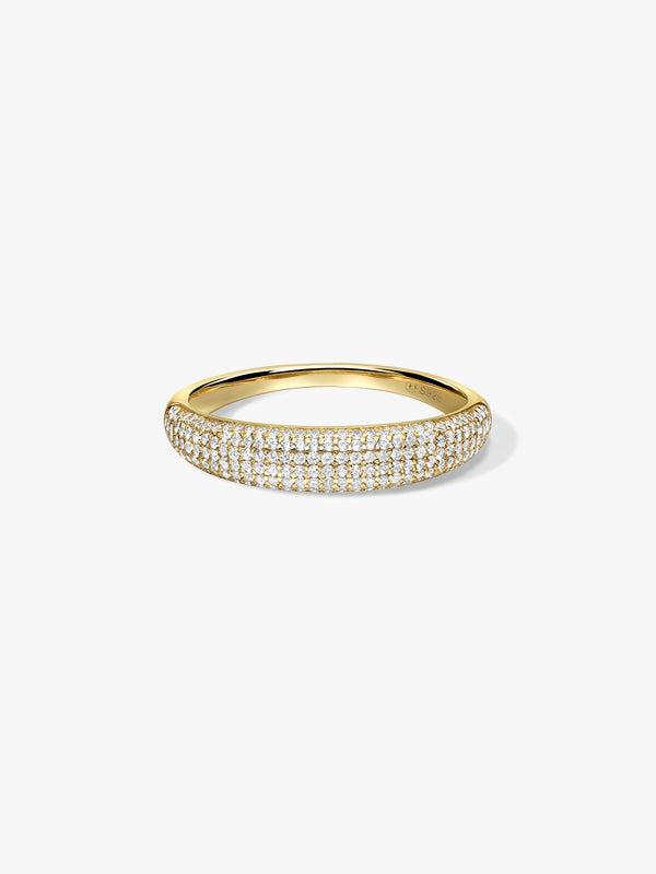 Pave Crystal Dome Ring