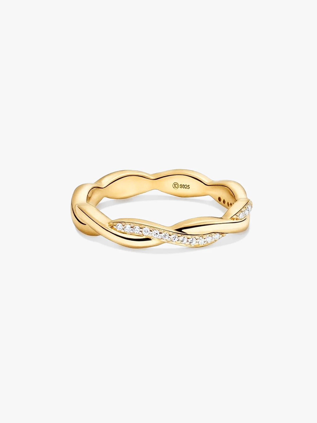 Twisted Pave Ring - Statement Rings - OOTDY