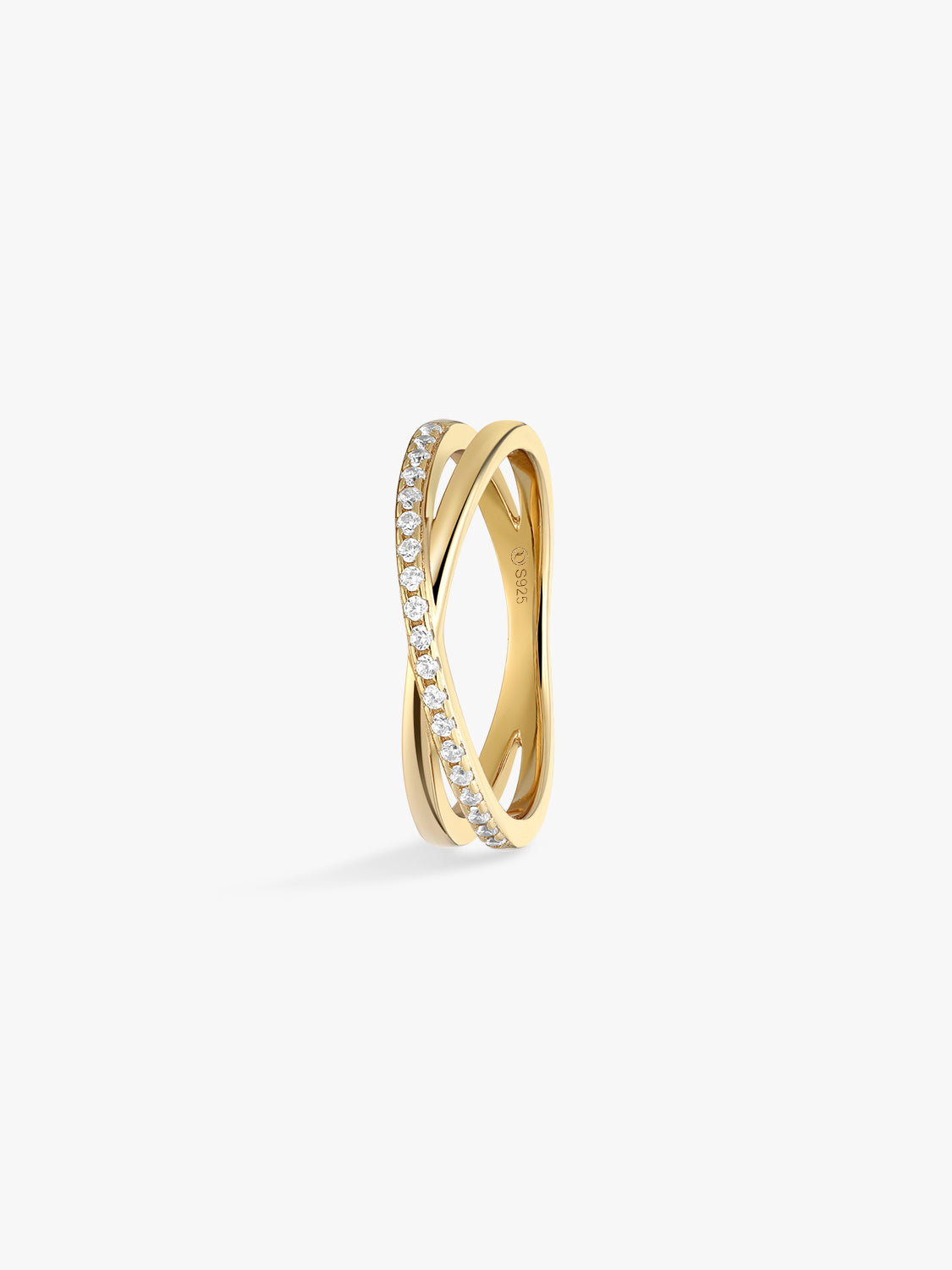 Pave Crossover Ring – OOTDY