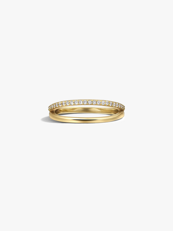 Pave Sapphire Duo Ring - Delicate Rings - OOTDY