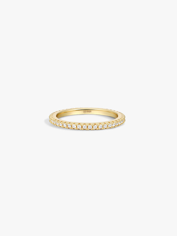 Slim Crystal Eternity Ring - Eternity Rings - OOTDY
