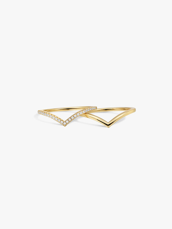Delicate Wishbone Stacker Set - Statement Rings - OOTDY
