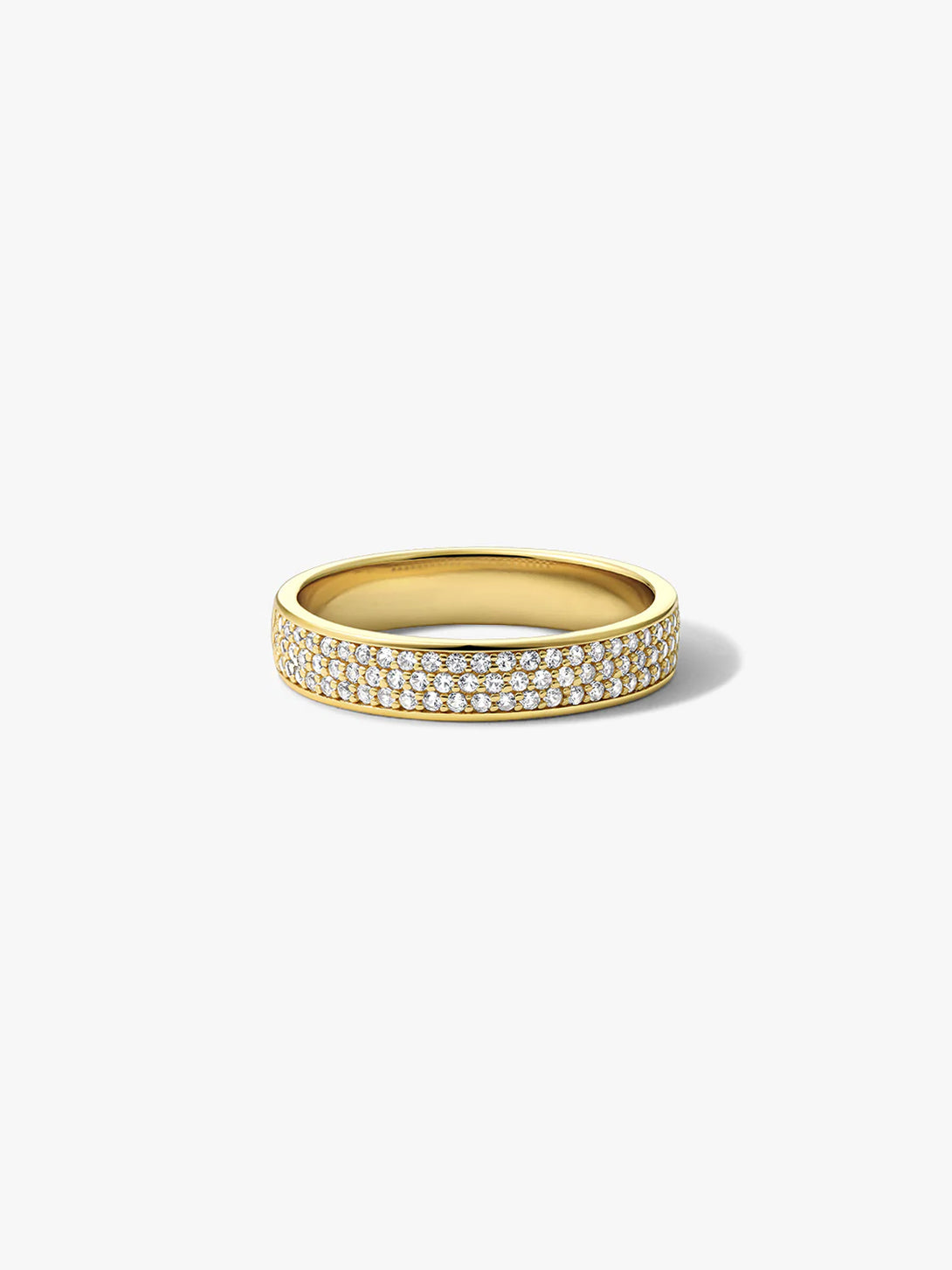 Pave Crystal Bold Stacker Ring - Band Rings - OOTDY