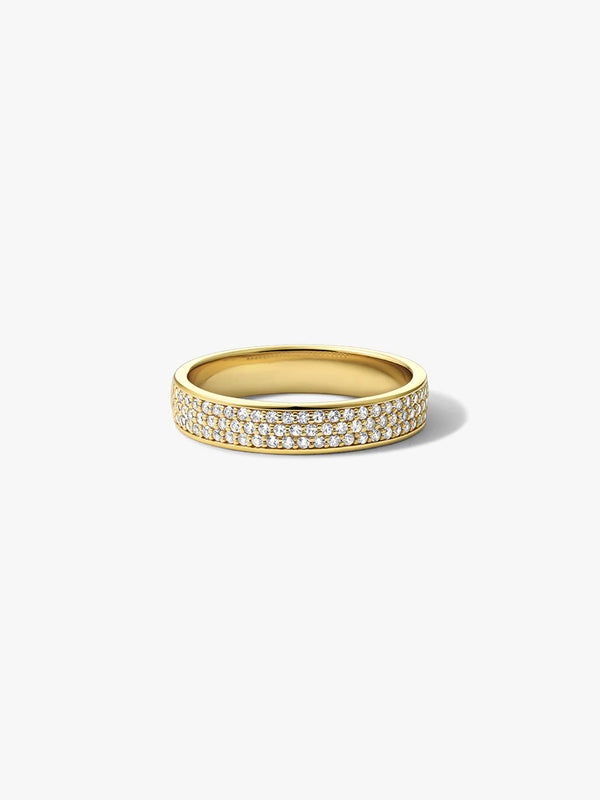 Pave Crystal Bold Stacker Ring
